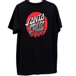 Santa Cruz Skateboards Men’s Black Graphic T-Shirt